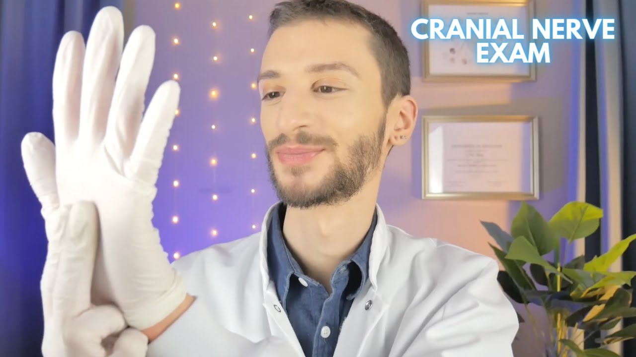 ASMR Unpredictable Cranial Nerve Exam - Ear, Eye, Focus, Touch, Taste