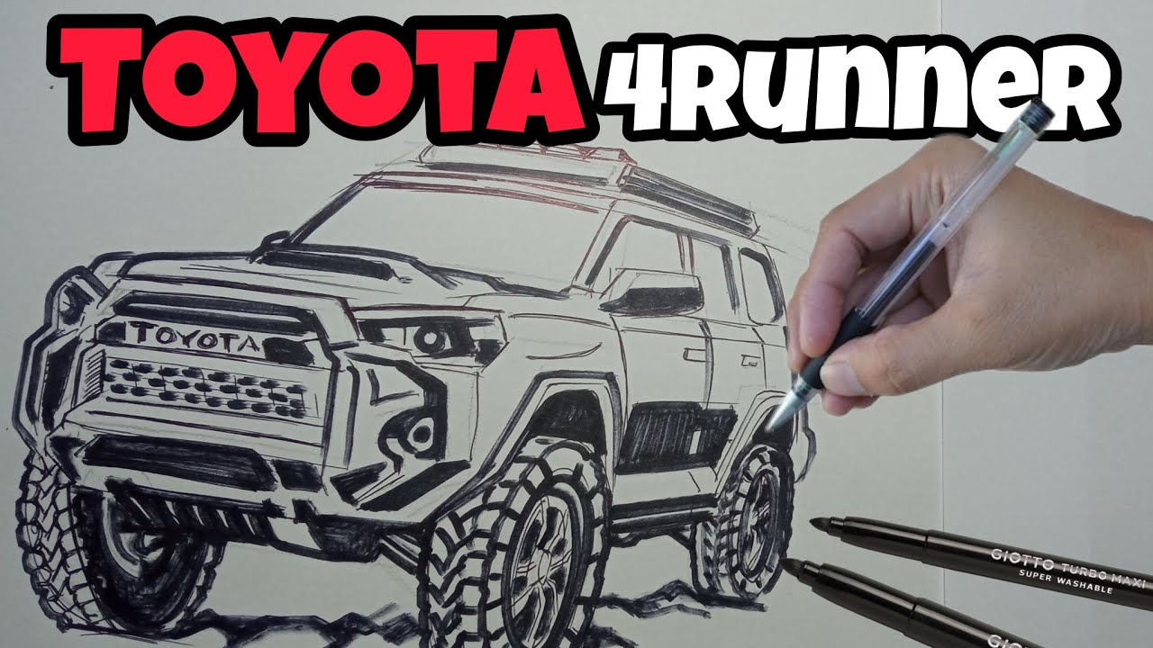 Cómo Dibujar una Toyota 4Runner |How to Draw Toyota 4Runner