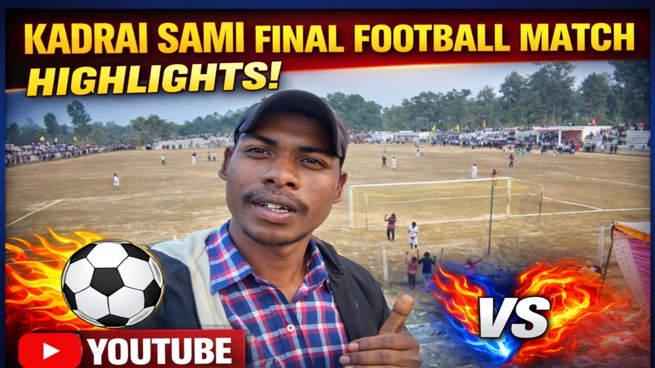 कदरई सेमी फाइनल फुटबॉल मैच | जबरदस्त मुकाबला 🔥⚽ | @sargujiyasonuvlogs01 