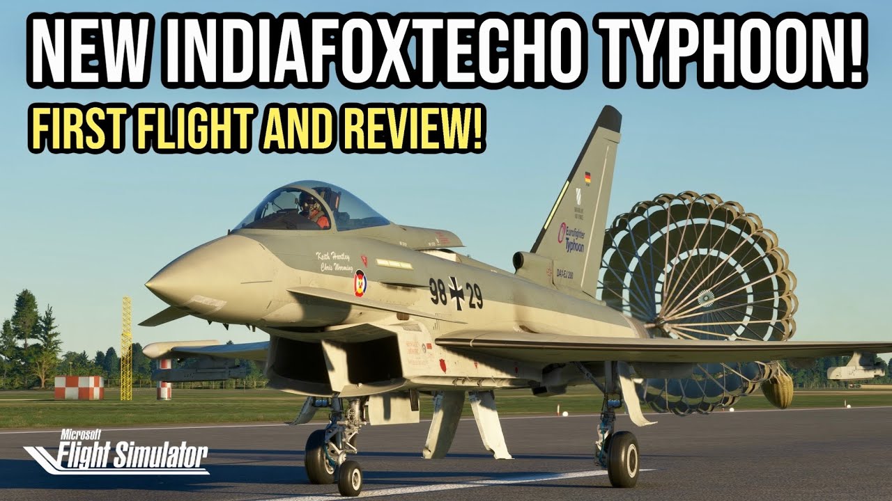 Первый полет нового истребителя Eurofighter Typhoon от IndiaFoxtEcho! Обзор EF2000 Typhoon для MS...