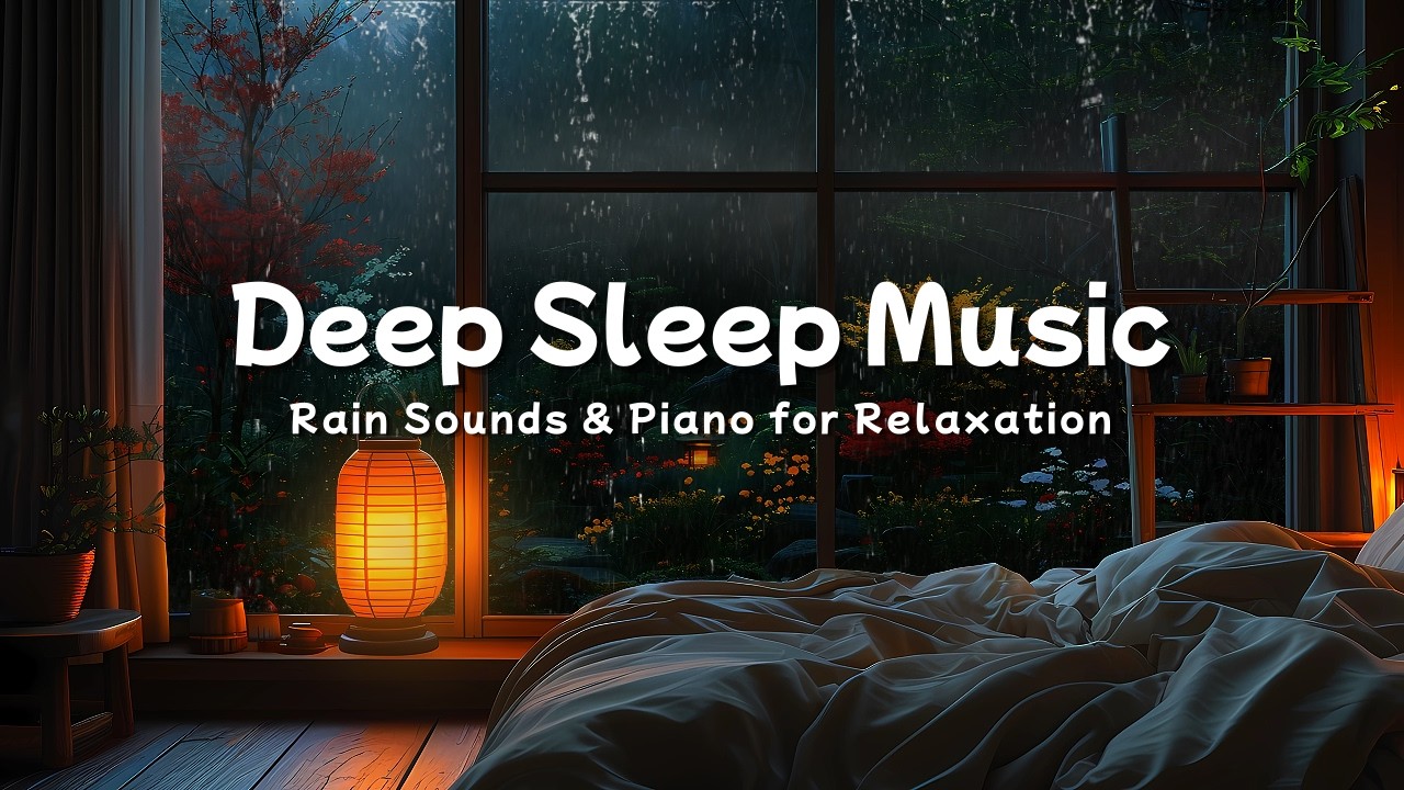 Healing Sleep Music with Rain Sounds 🎹 Gentle Piano Sounds for Anxiety Relief and Deep Sleep