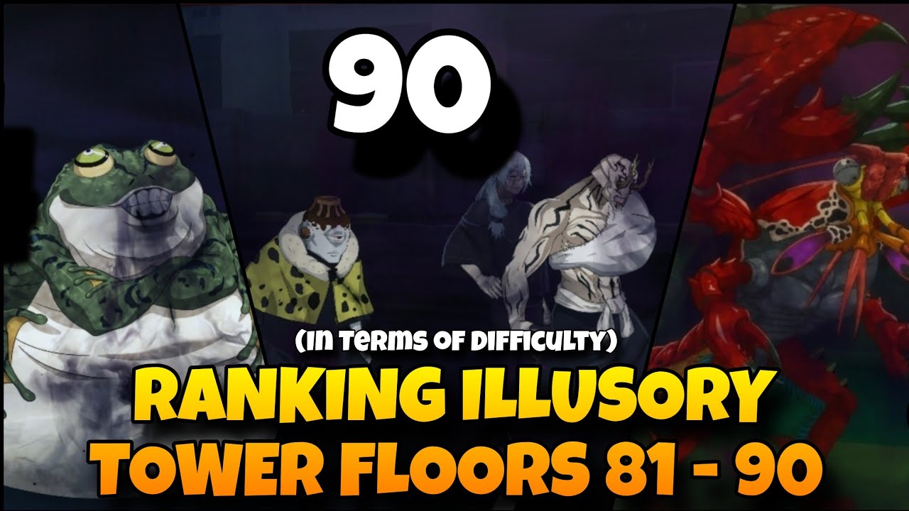 RANKING ILLUSORY TOWER FLOORS 81 - 90 BASED ON DIFFICULTY | JJK Phantom Parade