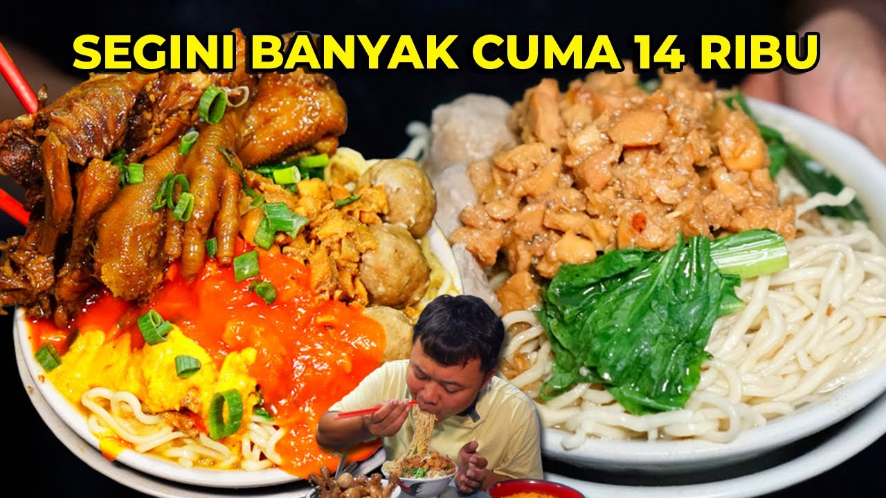 Mie Ayam Legend Sejak 1990! Porsi Brutal Cuma 14 Ribu, 250 Porsi Ludes!