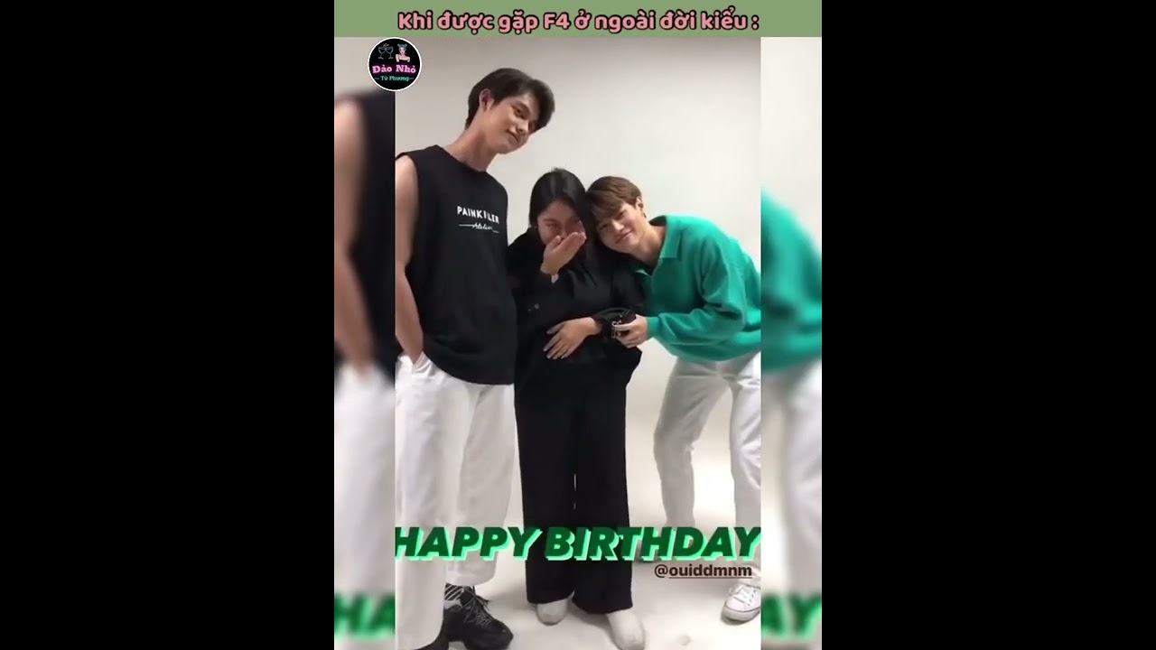 F4 Thailand| Khi fangirl được gặp F4 ở ngoài đời| Win metawin , Bright, Dew, Nani