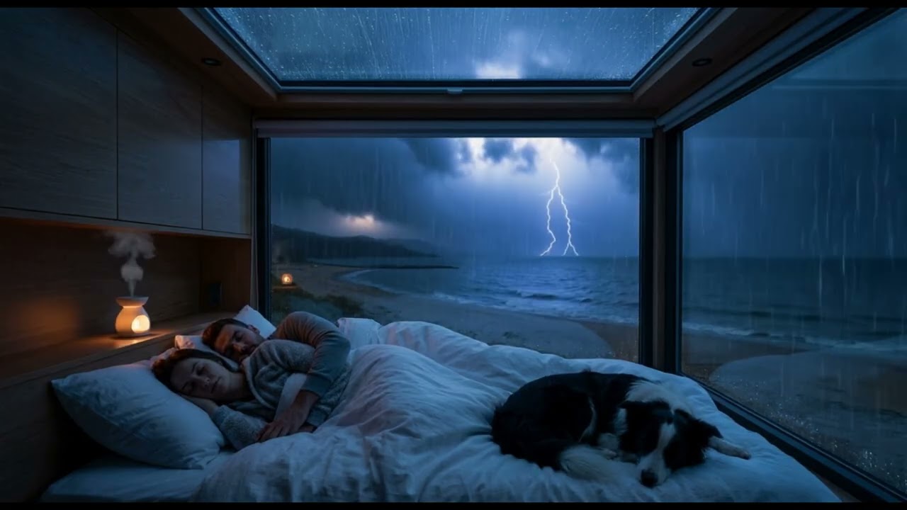 Nothing to fix tonight 🌙Just the sea, the rain, and deep rest 🌊