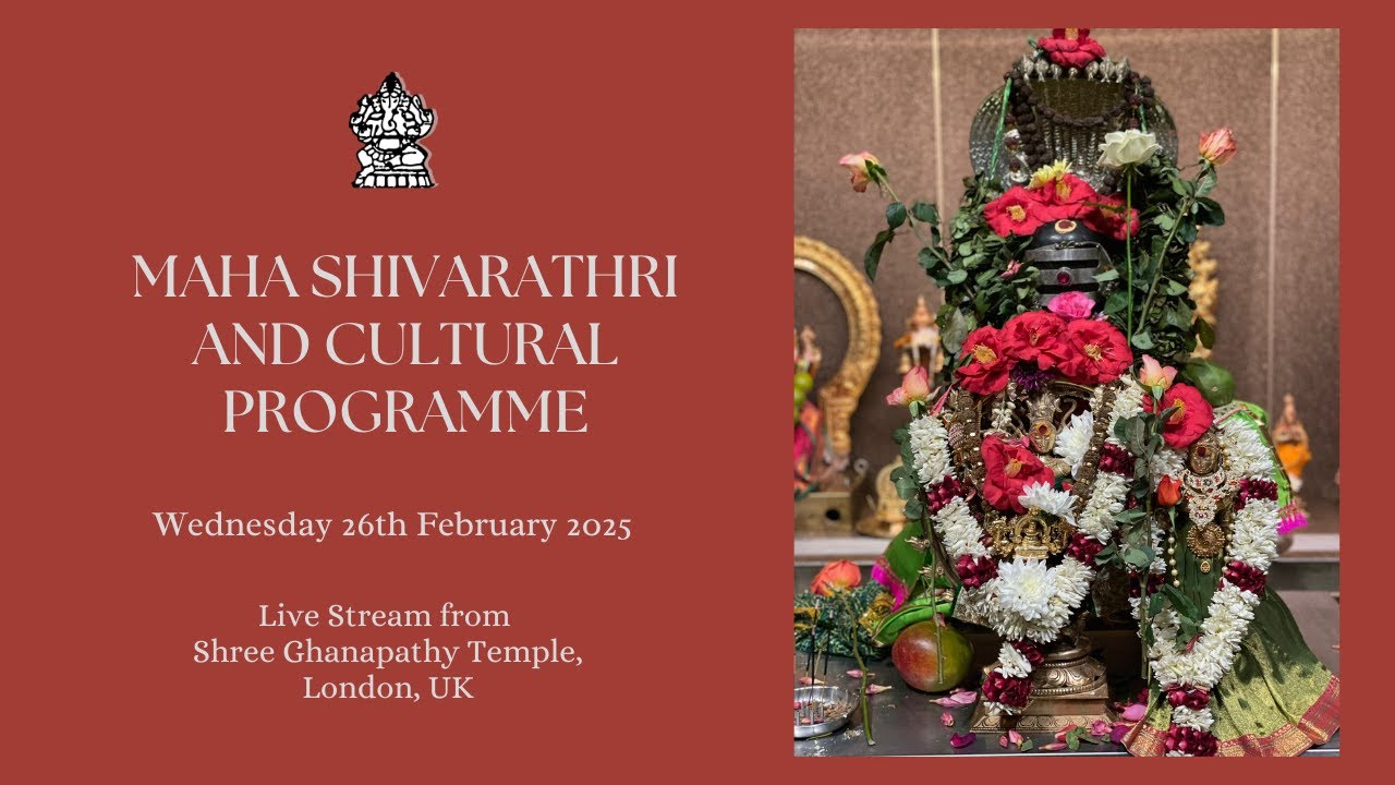 Maha Shivarathri Celebration | 26 Feb 2025 | Live Stream by Shree Ghanapathy Temple