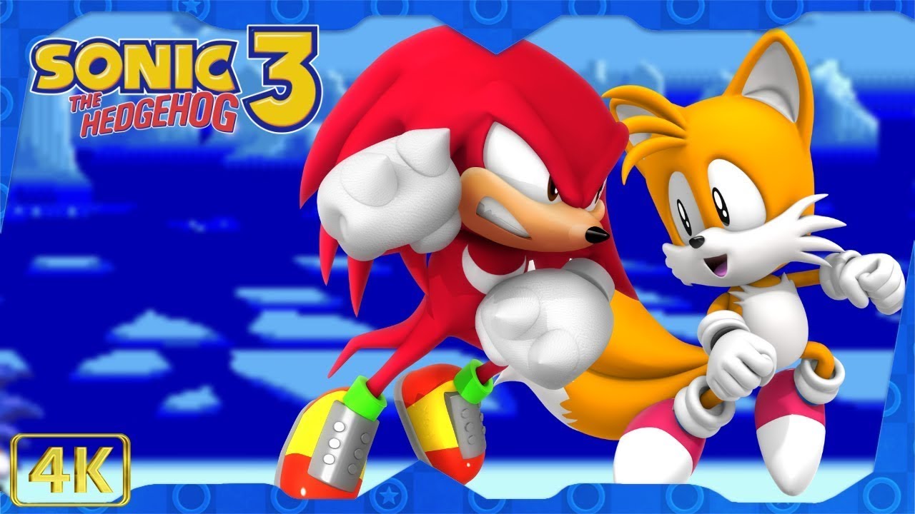 Sonic the Hedgehog 3: A.I.R. ⁴ᴷ Full Playthrough (All Super Emeralds, Knuckles & Tails gameplay)