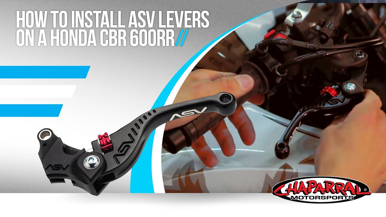 How to install ASV Levers on a Honda CBR 600RR - Chaparral Motorsports Tech Tip #7