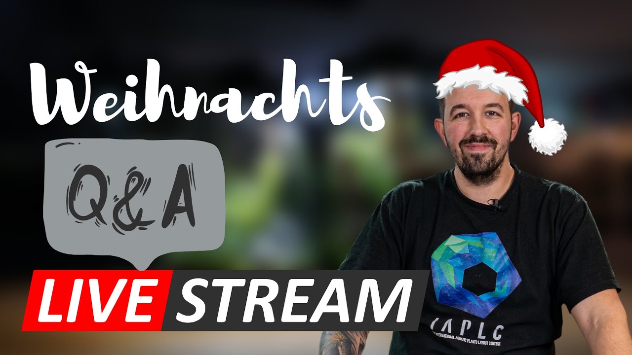 Weihnachts Aquascaping Talk und Q&A | Liquid Nature Live