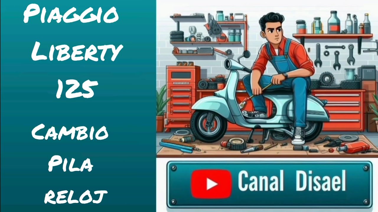 Cambio pila reloj Piaggio Liberty 