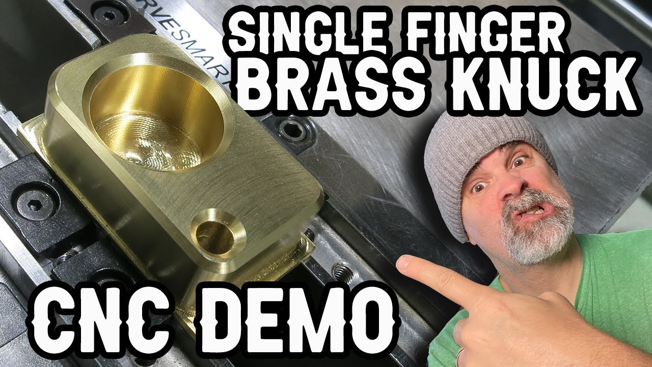 CNC Machining a Brass Knuck - Knuckle