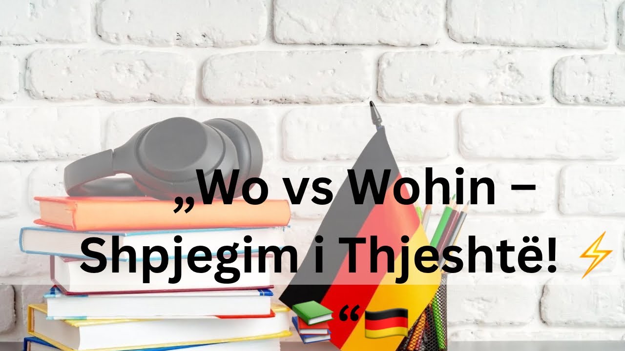 ❗Wo oder Wohin? Gabimi që bëjnë të gjithë në gjermanisht. Auf  dem apo auf den?