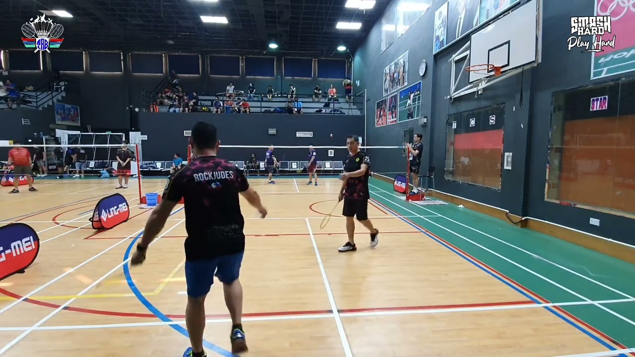 QATAR BADMINTON |  TRB in Battledore Season 2 - 08th July 2022 - Nep & Richard vs Cyril & Rockjudes