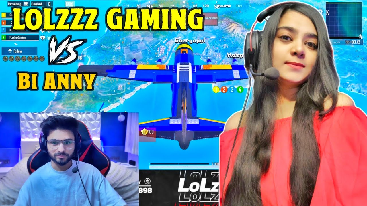 LoLzZz vs Anny LoLzZz Gaming vs Bi Anny Bgmi Video i Rush AJ