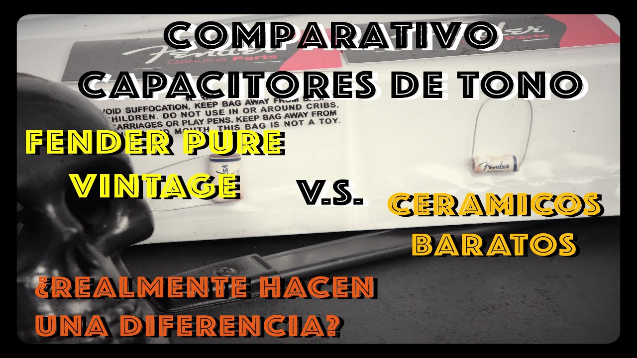 Comparativo Capacitores de Tono para Strat. Fender Pure Vintage VS Ceramicos Baratos.