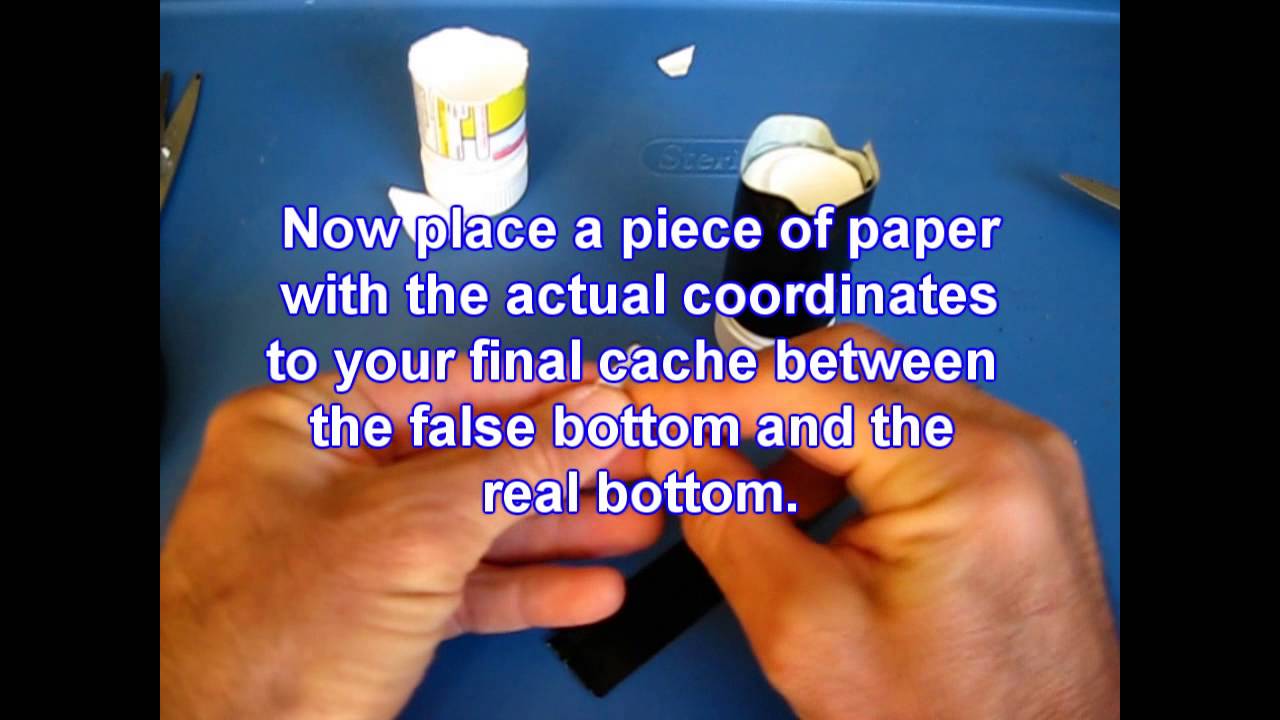 Creative Geocache Containers/Ideas: False Bottom Cache
