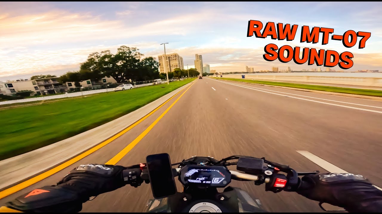 009 - YAMAHA MT-07 Coastal Ride [AKRAPOVIC + TUNE]  [4K]