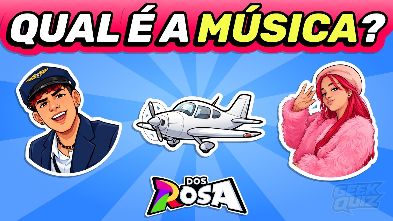 🎶 Adivinhe a M&uacute;sica DOS ROSA pelos EMOJIS 💗 #geekquiz