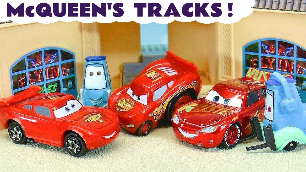McQueen Track Challenges With Toy Cars And Funlings