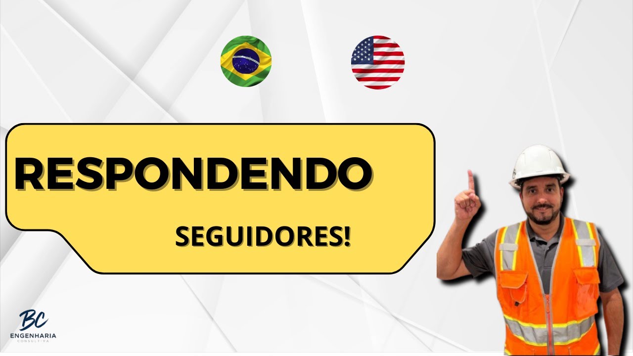 Engenharia Civil no Brasil x EUA | Respondendo Perguntas dos Seguidores! #EngenhariaCivil #EUA