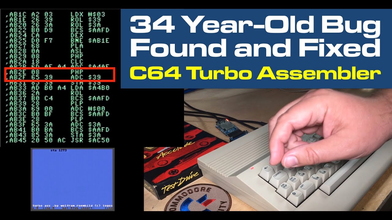 C64 Turbo Assembler 34-Year-Old Bug Found & Fixed