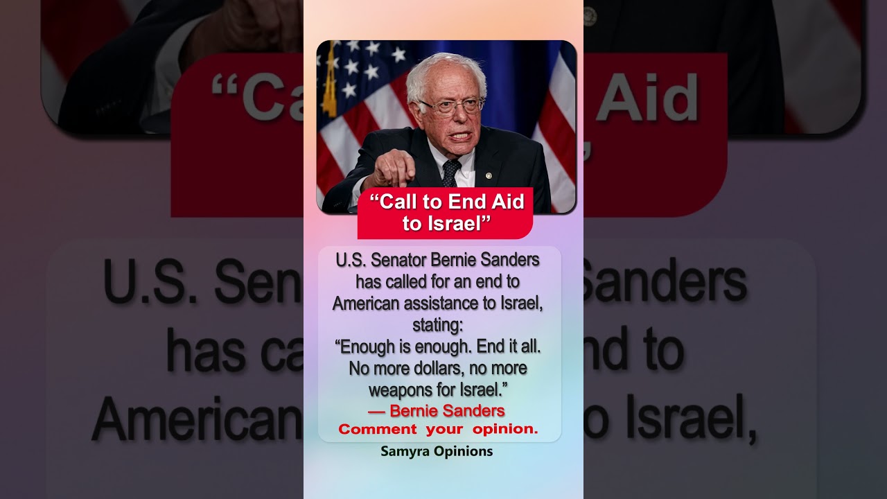 &ldquo;No More Dollars, No More Weapons&rdquo; &mdash; Bernie Sanders&rsquo; Israel Statement Goes Viral #trendingnow