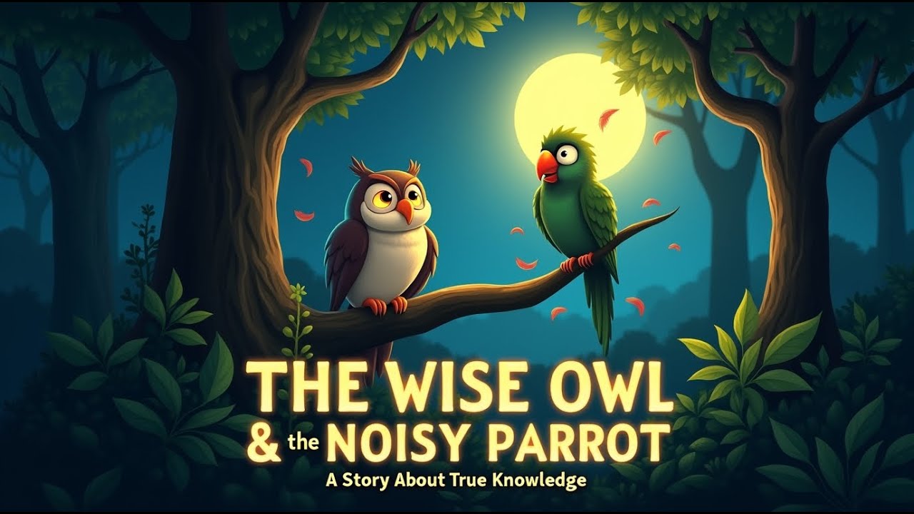 The Wise Owl & the Noisy Parrot | A Story About True Knowledge.