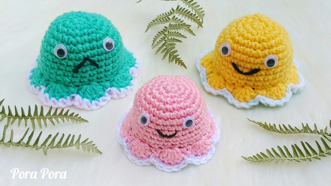 Crochet Reversible Octopus Tutorial I No Sewing Required I Crochet Worry Pet Pattern