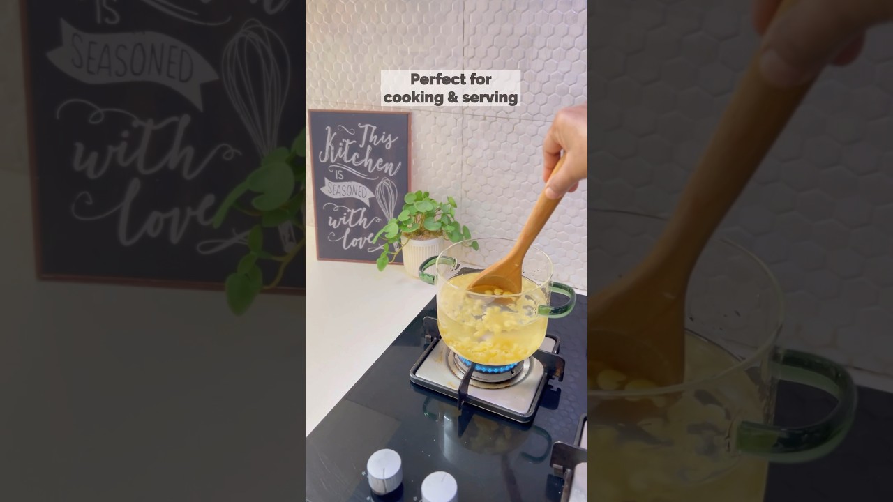 Glass cooking pot #kitchenmusthaves #kitchenfinds #kitchentools #aesthetic #glass #amazonfinds