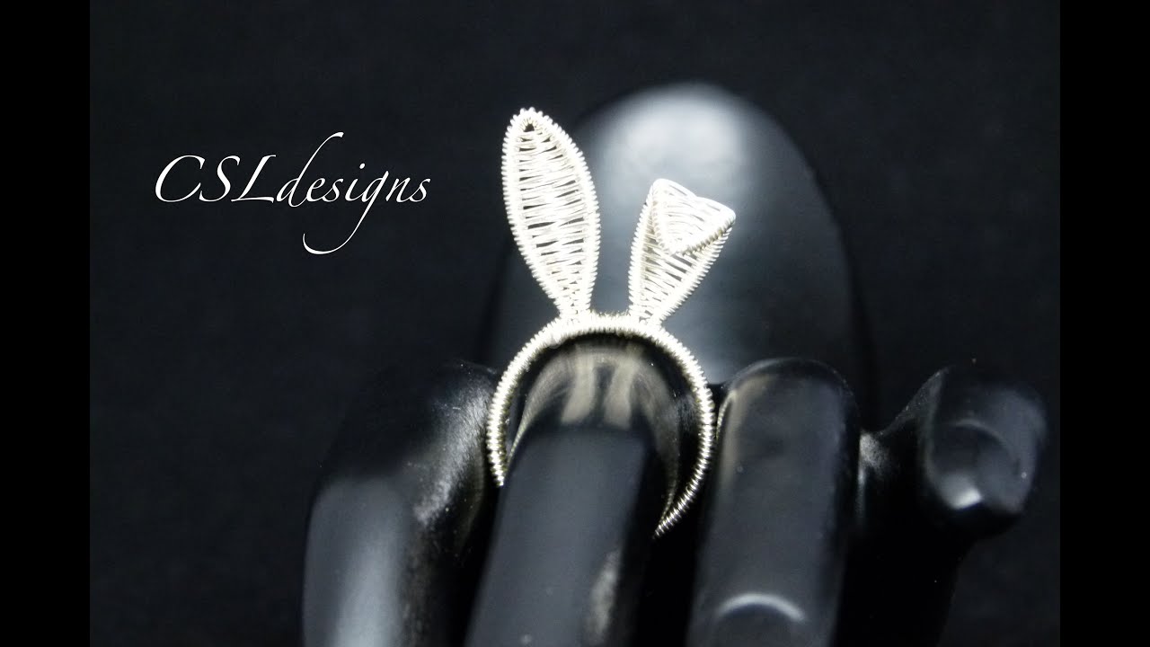 Bunny ears wirework ring | Easter