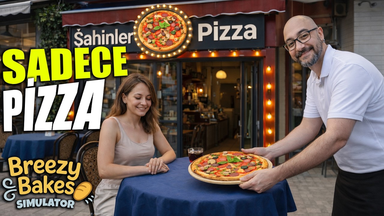 MÜŞTERİLERE SADECE PİZZA SERVİSİ YAPIYORUZ !! FIRINDA PİZZA HAZIRLAMA | BREEZY BAKES SIMULATOR !!