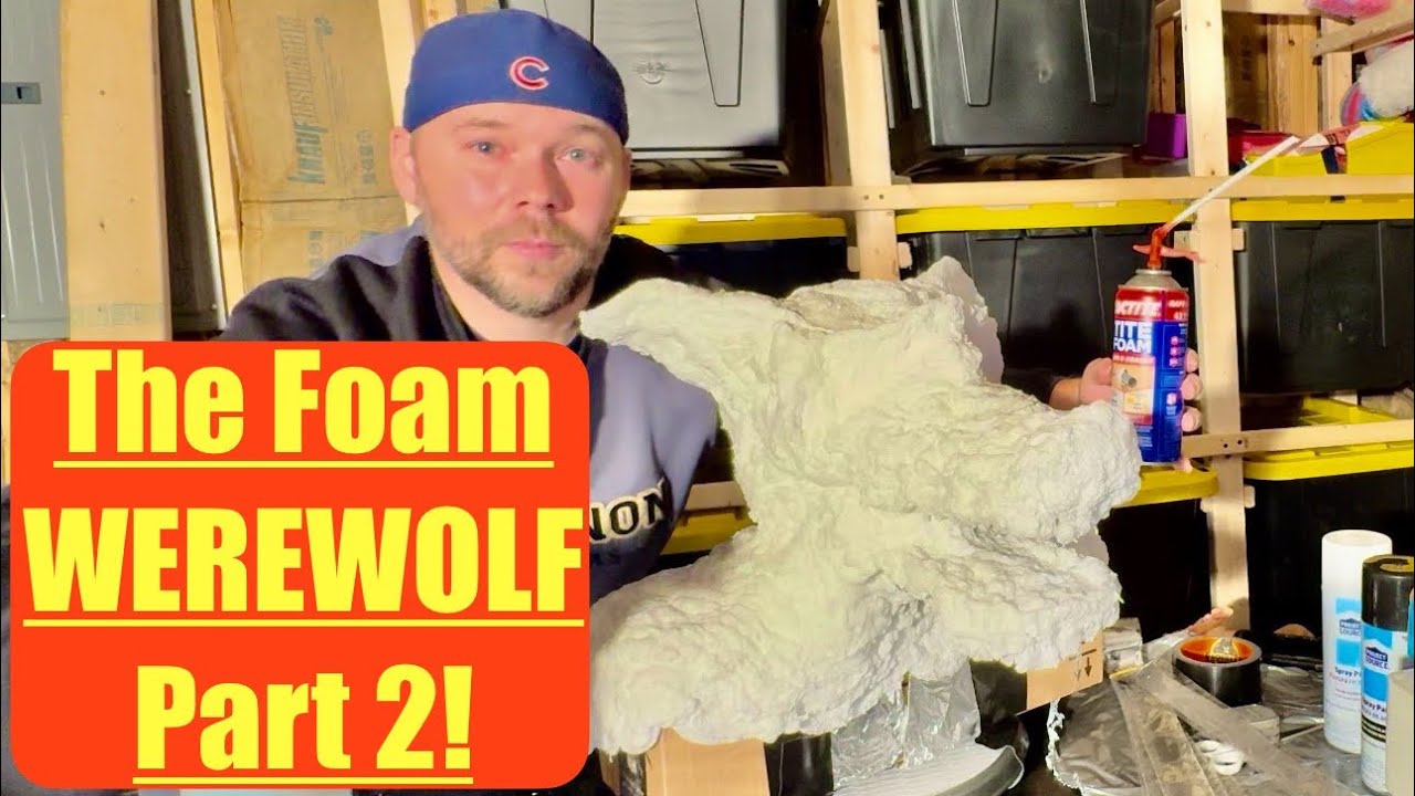 Easiest Homemade WEREWOLF Foam Halloween Animatronic Prop Part 2