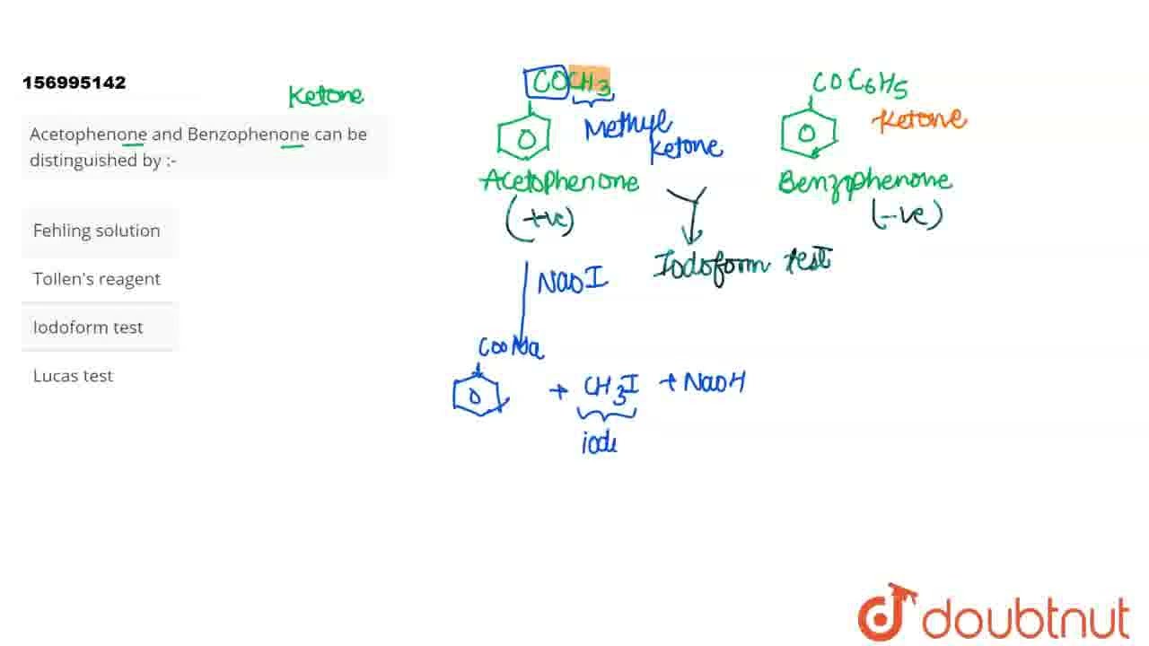 Acetophenone and Benzophenone can be distinguished by :-  | CLASS 12 | NEET DRILL 4  | CHEMISTRY...