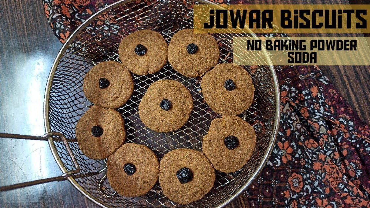 Jowar Flour Biscuits Recipe With Jaggery, No Baking Powder  [Airfryer Gluten-Free Cookies Indian )