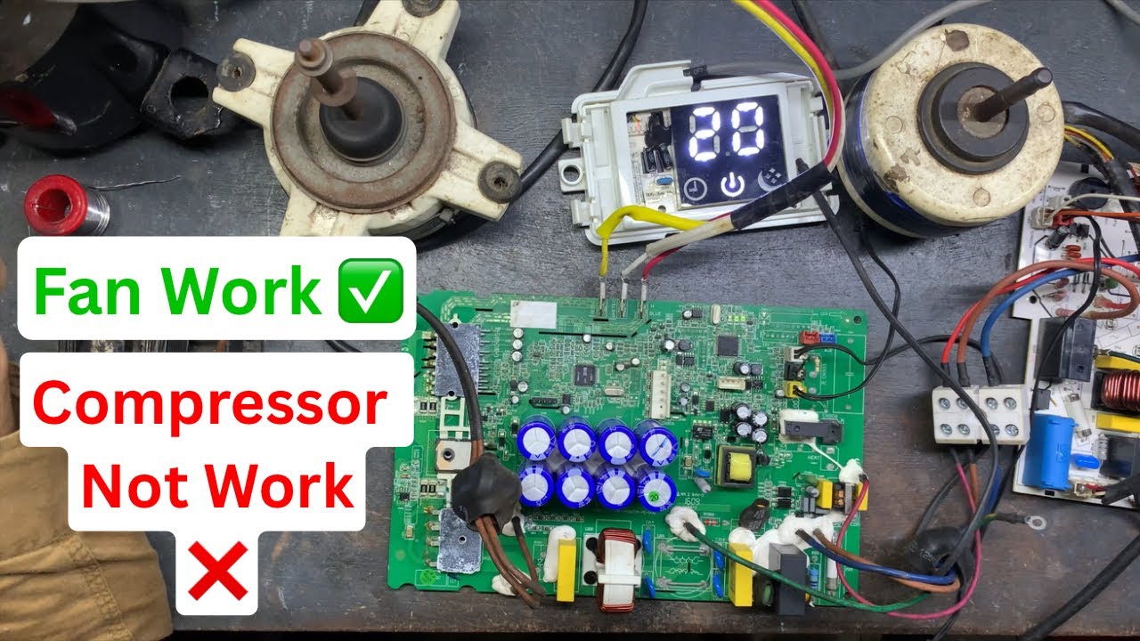 Hisense Inverter AC Outdoor PCB Repair | Fan Working But Compressor Not Starting!