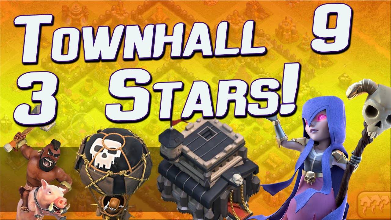 Clash of Clans: "3 Star GoHog, LavaLoon and MORE!" |Townhall 9 Clan War  Attacks