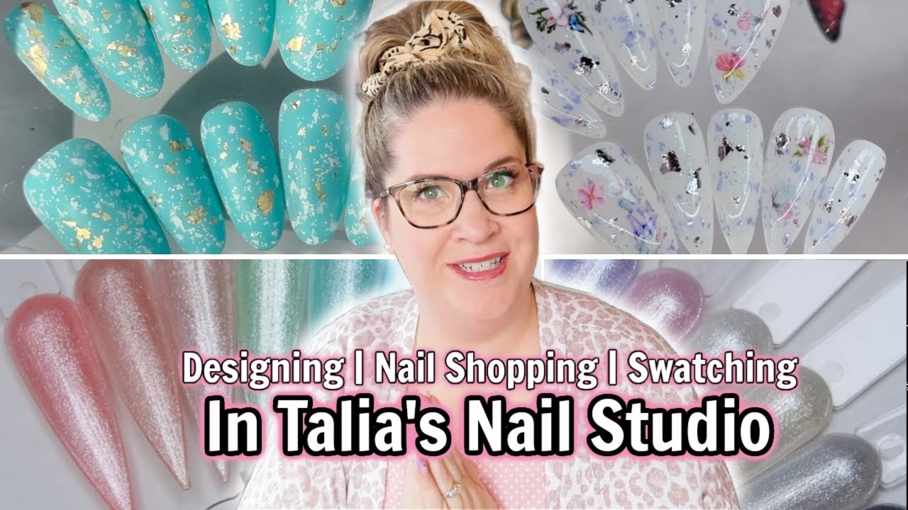 Nail Studio Vlog! |  PressOn Nail Supply Haul & Creating Simple Designs