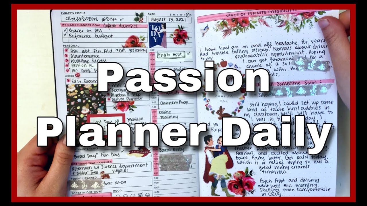 Passion Planner Daily Flipthrough #1