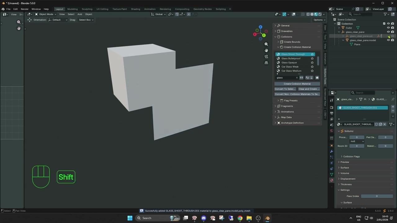 Blender Sollumz glass