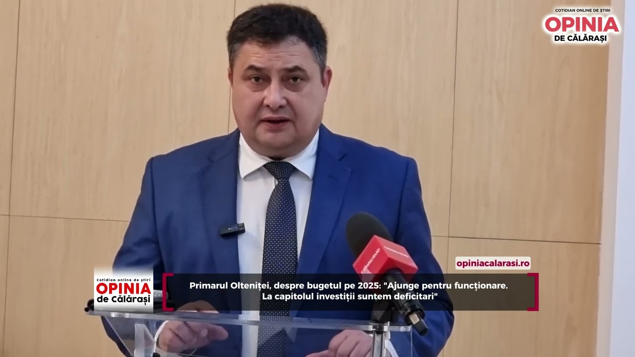 Primarul Olteniței, despre bugetul pe 2025: 