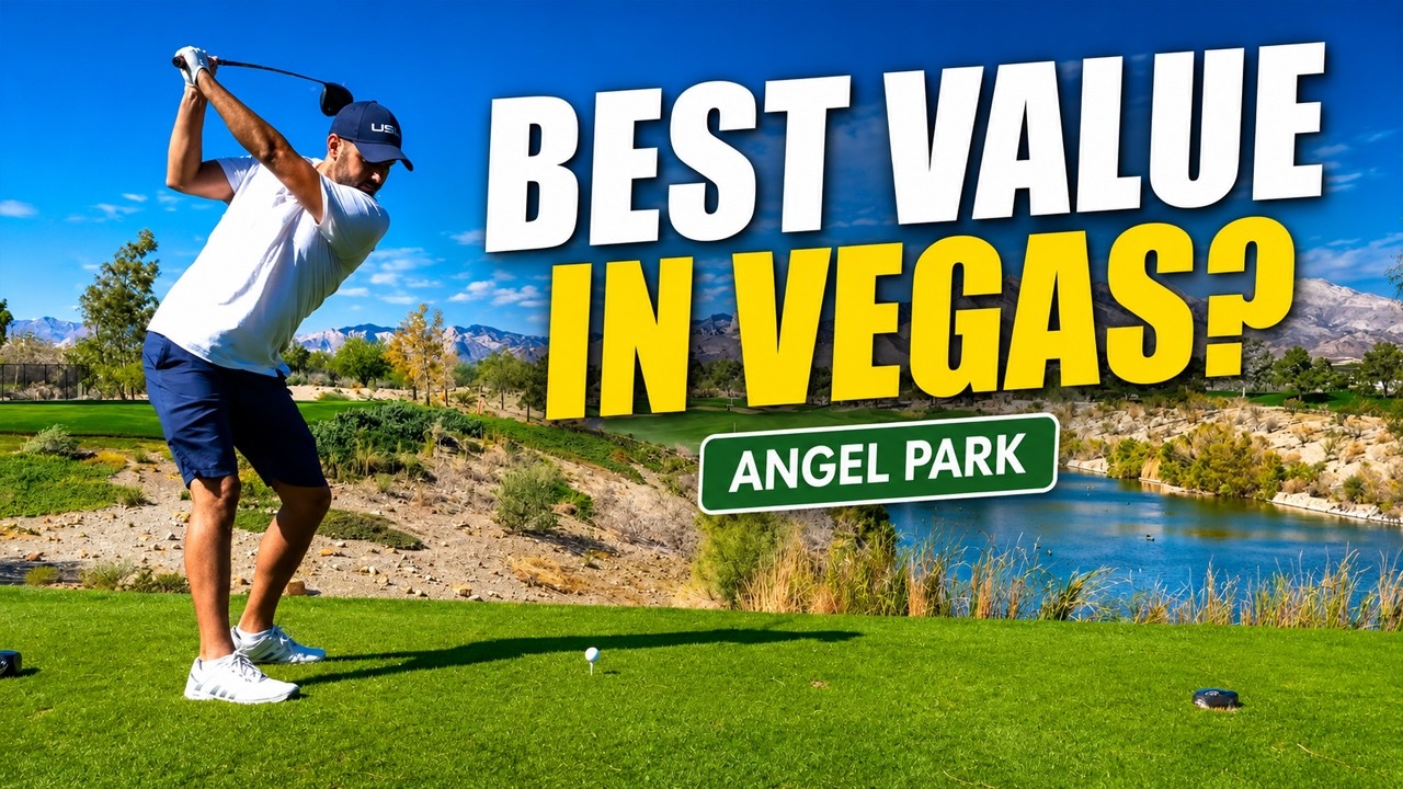 UNREAL Desert Mountain Golf @ Angel Park! Las Vegas Golf Course VLOG | Shot Tracers