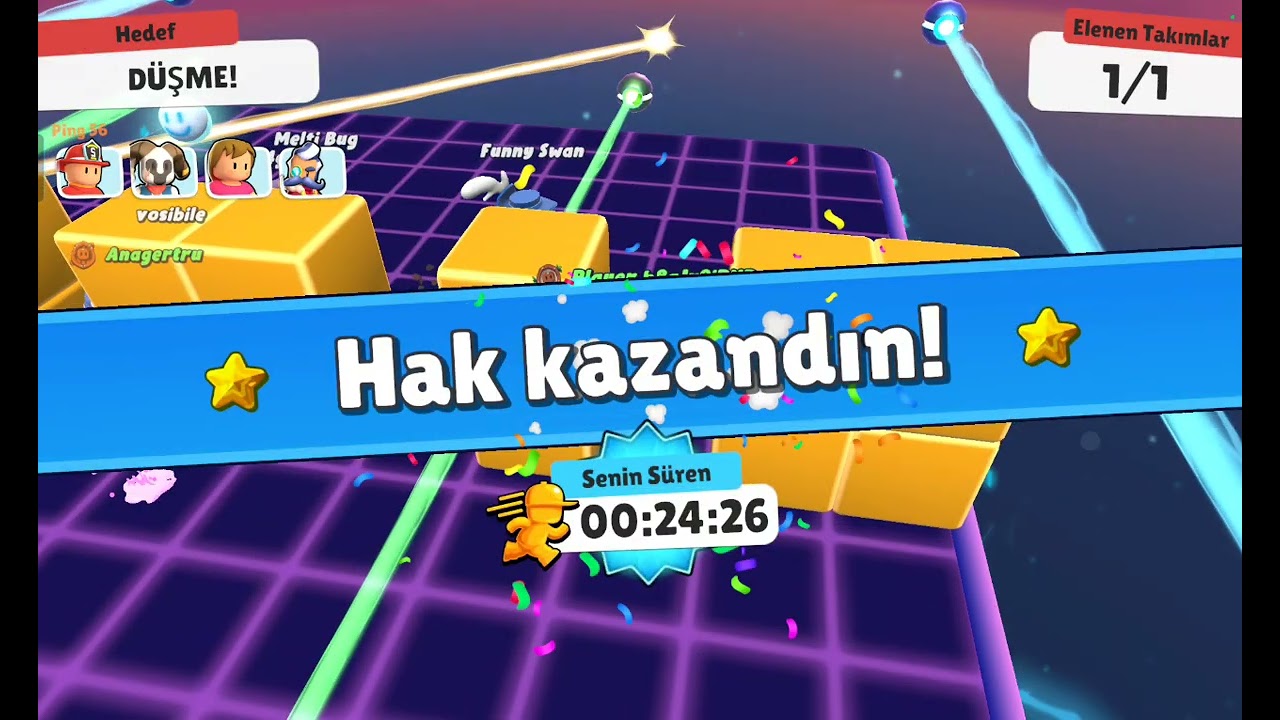 Yeni Tabletimde Sutmble Guys Oynadım 
