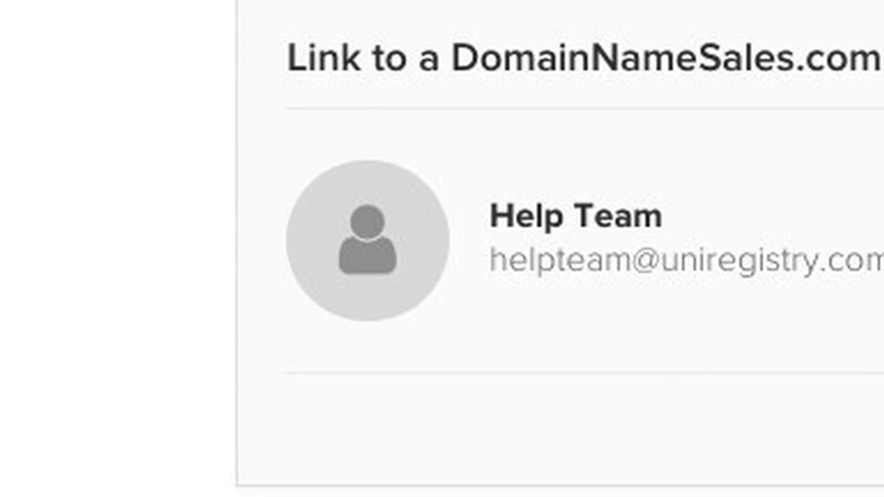 Link your DomainNameSales account to the Uniregistry Market