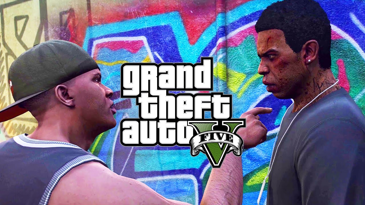 GTA 5 - Франклин и Ламар - Все катсцены и лучшие моменты [4K]