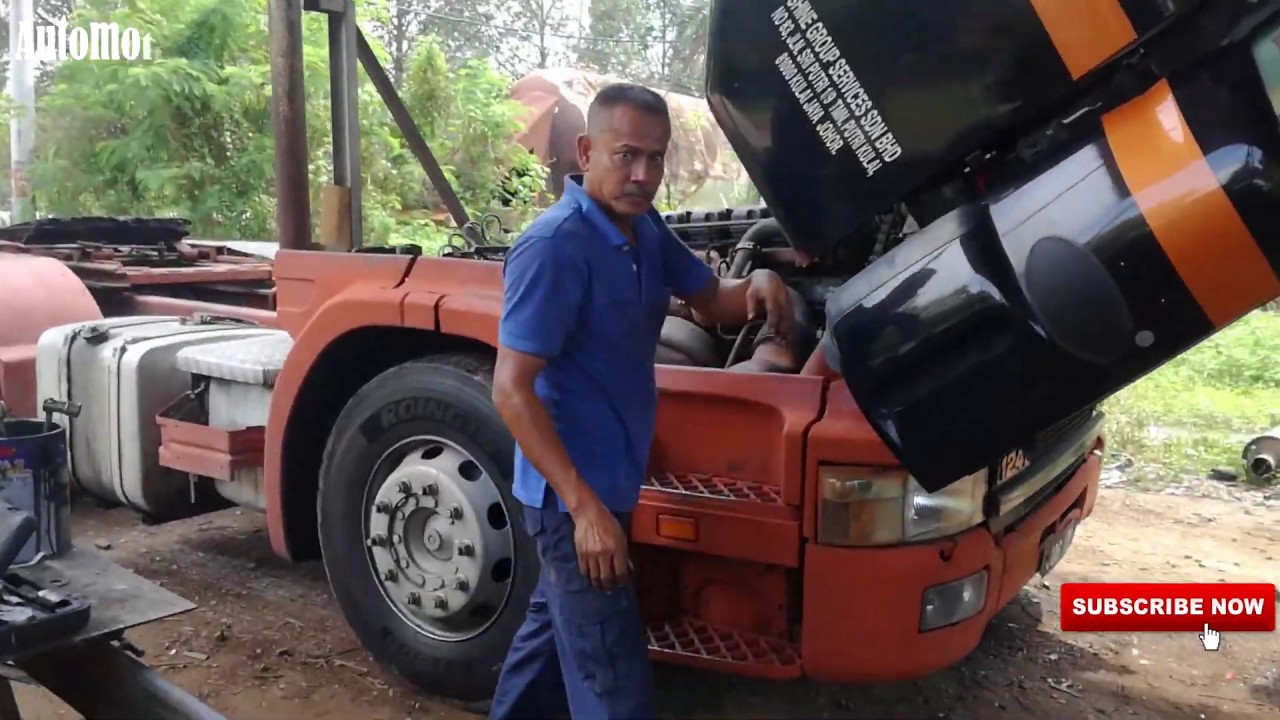 Cara ganti termostat scania 124L 470 #dunia bengkel #automotif chanel