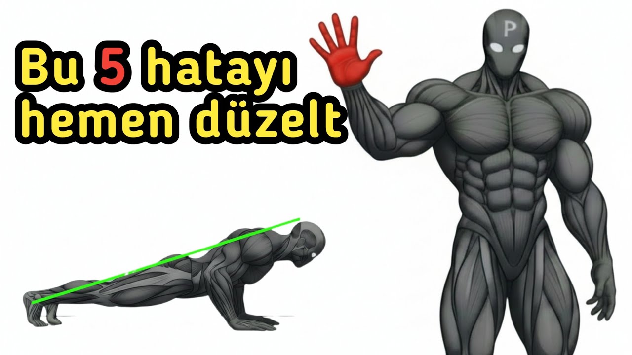 Eğer şınav çekiyorsan, bu 5 hata kas gelişimini engeller ve vücuduna zarar verir