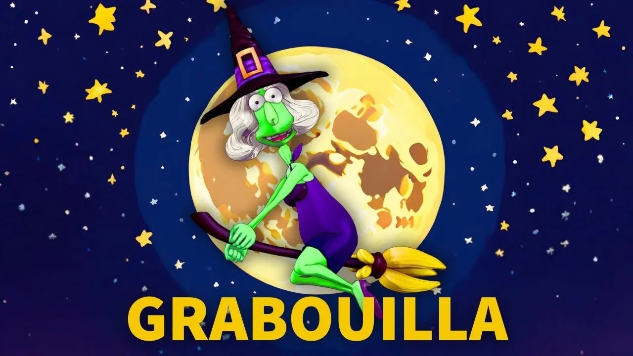 Sorcière Grabouilla 🎃 Comptine Halloween pour Enfants | Chanson Animée