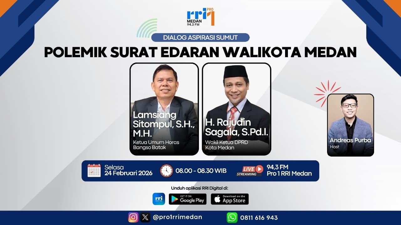 DIALOG ASPIRASI SUMUT : POLEMIK SURAT EDARAN WALIKOTA MEDAN
