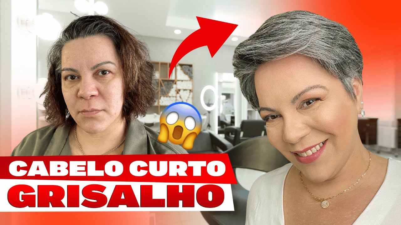 PIXIE CUT GRISALHO | CORTE CURTO FEMININO | COMO FAZER CORTE CURTO | DICAS TENDÊNCIA DE CORTE 2024!