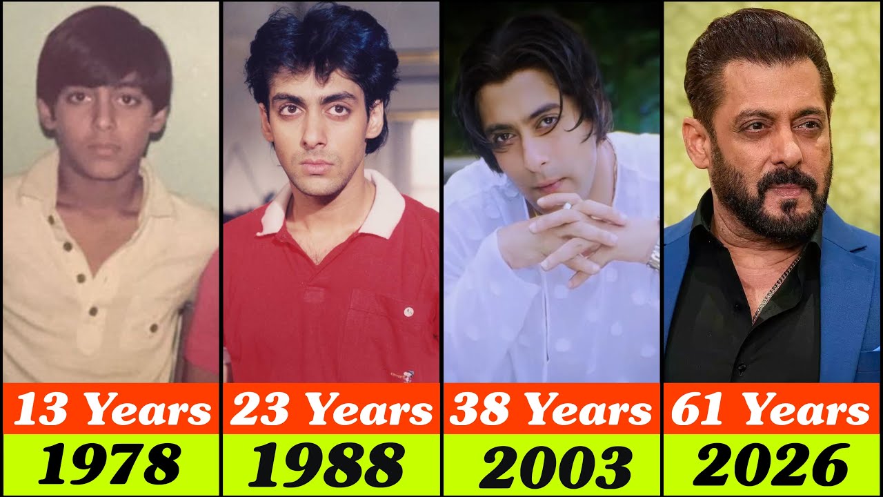 Salman Khan Evolution (1965&ndash;2026) | From Age 1 to 61 | Bollywood Superstar Journey 🔥